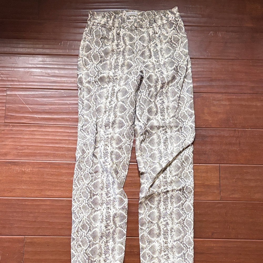 Snake Print Good American faux leather